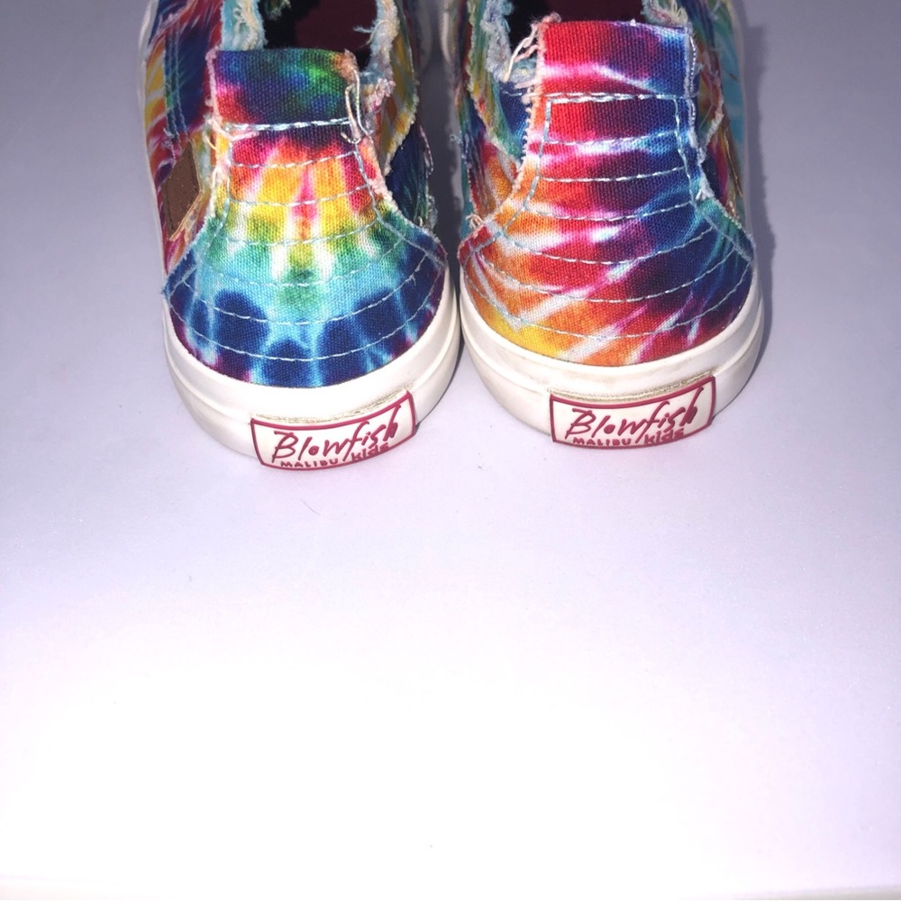Blowfish Malibu Slide On Distressed Tie Die Sneaker Size. 6.5 Multicolor - Picture 6 of 8